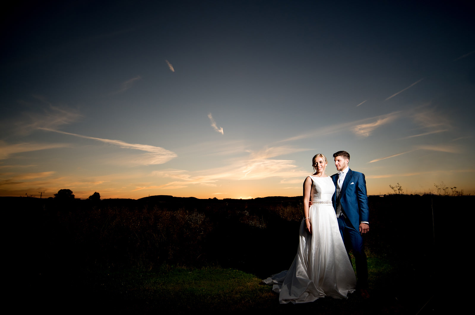 Hereford Cathedral Wedding 1 Sunset wedding photo