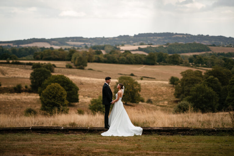 Bredenbury Court Barns - Liam and Lucy 59 Bride and Groom at Bredenbury Court Barns